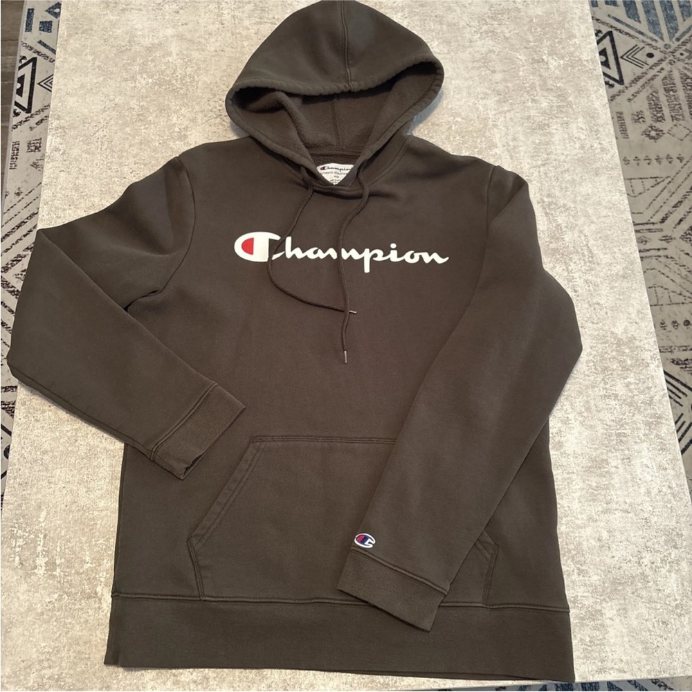 Champion Men's Olive Green Hoodie, Us size M